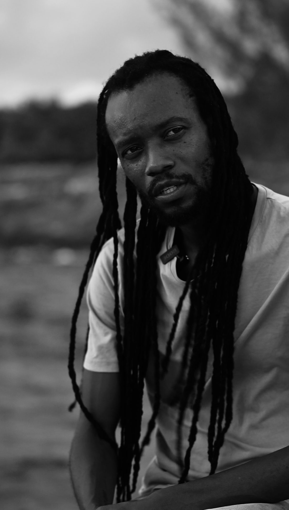 Zamunda, black and white portrait